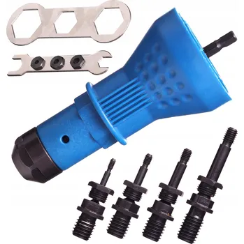 Nýtovací pistole ADAPTÉR Nýtovací Nástavec PRO Nýtovací Matice NA ŠROUBOVÁK SADA M3 M4 M5 M6