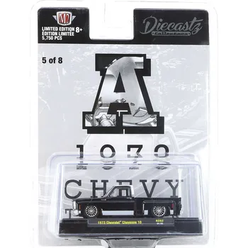 autíčko Chevrolet Cheyenne 10 Pick Up černá 1:64 - M2 Machines Chevrolet Cheyenne 10 - kovový model auta 1/64