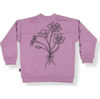 Chlapecká mikina Little Flock of Horrors Dětská merino mikina ze 100% merino vlny Mauve LFOH Velikost: 122/134