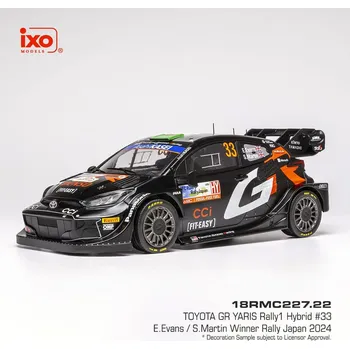 autíčko Toyota GR Yaris Rally1 - Rally Japan 2024 #33 Evans - Martin 1:18 IXO