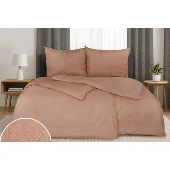 Povlečení Povlečení DAMAŠEK mikro LAMZA starorůžové