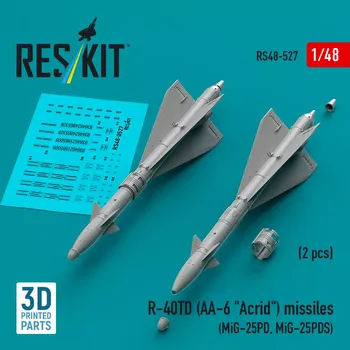 Plastikový model Reskit 1/48 R-40TD (AA-6 'Acrid') missiles (2 pcs.)