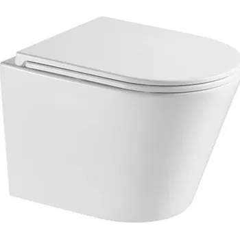 Klozet MAKA závěsné WC se slowclose sedátkem slim, vířivé splachování, bílá