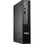 Dell Pro Micro QCM1250 Počítač, i3-14100T, 16GB DDR5, 512GB SSD, Intel UHD 730, Wi-Fi, W11P, černý, 3Y PS on-site + klávesnice a myš 071W8
