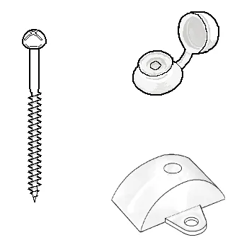Průsvitná krytina LANIT PLAST Montážní sada pro polykarbonátové vlnité desky 76/18 DOPRODEJ