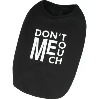 Obleček pro psa Černé tričko pro psa "Nedotýkat se" (Oblečky pro psy "Nešahej na mě")