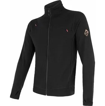 Pánské oblečení Mikina pánská SENSOR MERINO UPPER černá Velikost: S