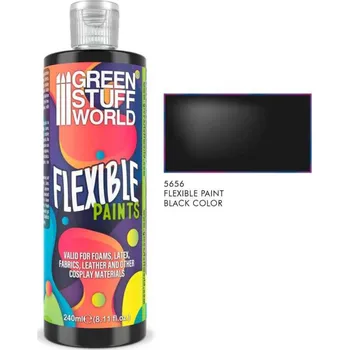 Green Stuff World Flexible Paint Black 240ml (Green Stuff World)