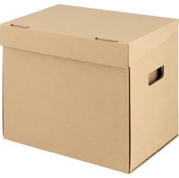 Archivační box Emba - úložný box 350 x 240 x 300 mm, hnědý