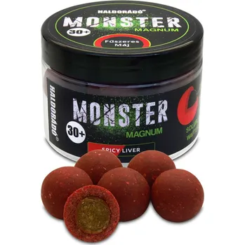 Boilies Boilie Haldorádó Pop-Up Monster Magnum 180g 30mm Pikantní játra