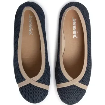 Dámská zdravotní obuv Dámské pružné pohodlné baleríny na nízkém klínku v.37 Berevere V0075