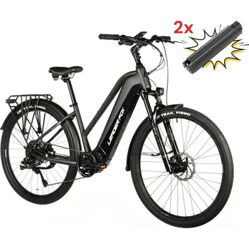 Elektrokolo Leader Fox BARNET DÁMSKÝ 28", BAFANG M510, 2025 grey matt 2ks baterie 18"