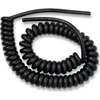 Garážová vrata Spirálový kabel 4-žilový černý