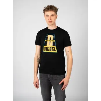 Diesel T-Shirt A10376-0GRAI Černá Regular Fit L