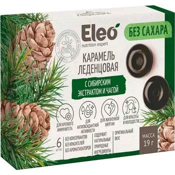 Bonbon Specialist Karamelové bonbóny s extraktem ze sibiřské čagy - 6ks/19gr. - Eleo