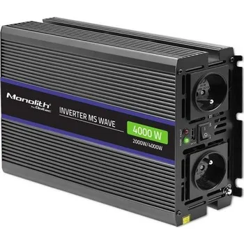 Měnič napětí Qoltec Monolith 4000 MS Wave 12V na 230V 2000/4000W USB