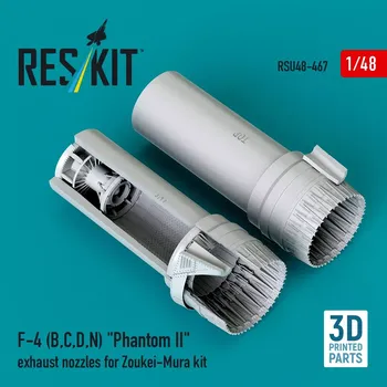 Plastikový model Reskit 1/48 F-4 (B,C,D,N) 'Phantom II' exh.nozzles (ZOUK)