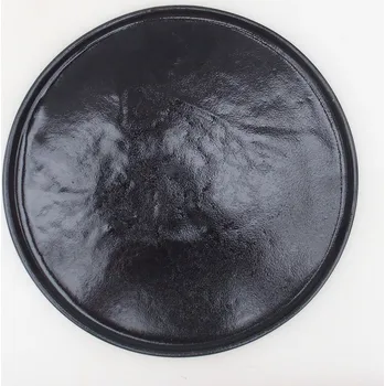 Květináč Bonsai podmiska kulatá D7-M - 24,5 x 24,5 x 1 cm - černá