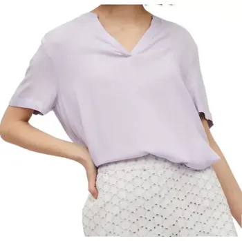 Dámská fialová halenka VILA (Dámská splývavá halenka značky Vila)