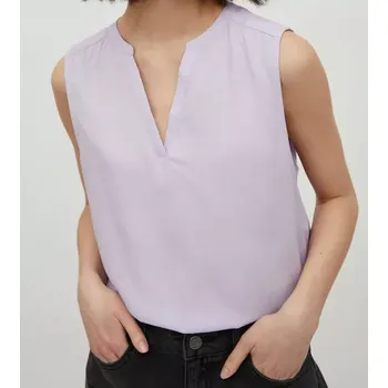 Fialová halenka bez rukávů VILA (Dámská splývavá halenka značky Vila)