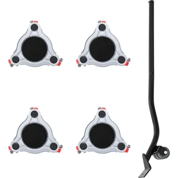 zvedák vidaXL Nábytkové kolečka 4 ks se zvedákem 14,5 x 13,5 x 4 cm ocel 400 kg