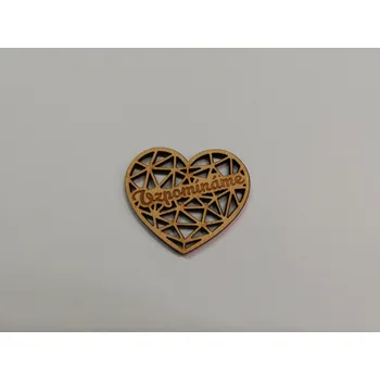 Dřevěný výřez srdce vzpomínáme vel.1
