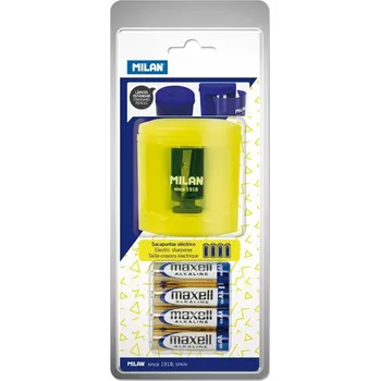 Ořezávátko elektrické se zásobníkem MILAN BWM10375 série acid zelenožlutá