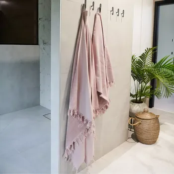 Ručník LUIN LIVING ručník / osuška z organické bavlny pastelově růžový - LUI-ORGANRUCOSU-PASTRUZ