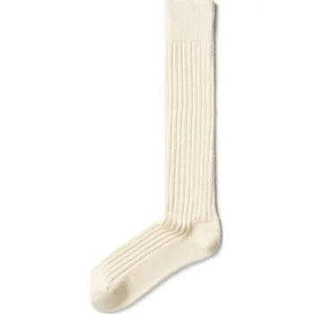 Dámské ponožky Vlnka Podkolenky s ovčí vlnou Merino se zdravotním lemem bílá velikost 47-48