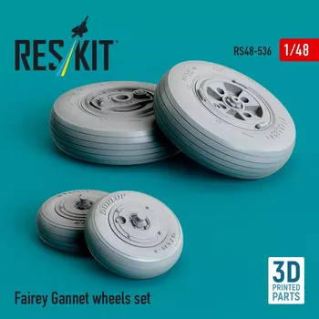Plastikový model Reskit 1/48 Fairey Gannet wheels set