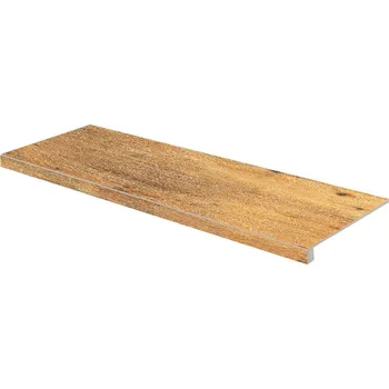 Dlažba Rako Pino DCFVD897, schodovka, béžovohnědá, matná, reliéfní, 30 x 120 x 0,9 cm