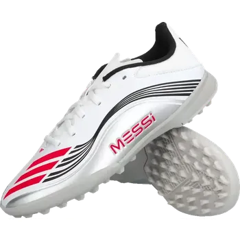 Kopačky Dětské kopačky turfy Adidas F50 League Messi TF stříbrné2