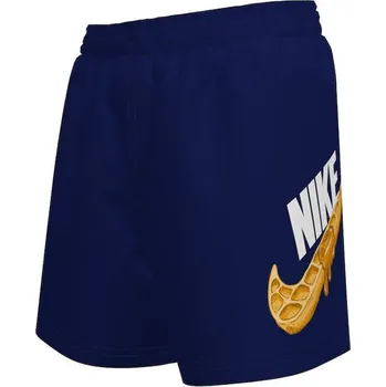Chlapecké plavky Chlapecké plavky NIKE SWIM-WAFFLE SWOOSH 4 inch MIDNIGHT-MIDNIGHT NAVY Modrá M