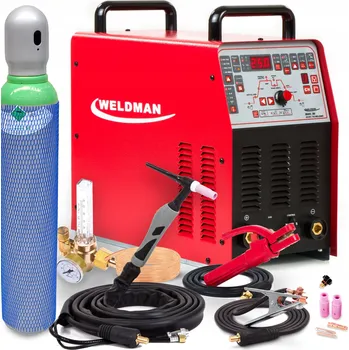 Svářečka INVERTOROVÁ SVAŘOVNA WELDMAN BRAVO TIG 250 AC DC PULS MMA 230V ALU IGBT HF