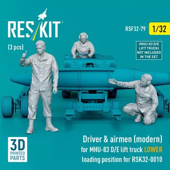 Plastikový model Reskit 1/32 Driver & airmen (modern) (for RSK32-0010)