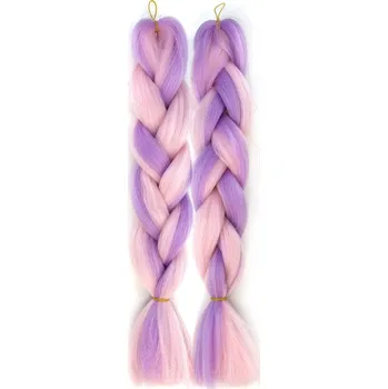 Kanekalon - barevné copy - růžovo fialová MB16