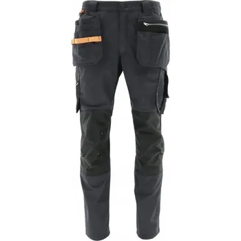 Pracovní obuv Sada montérkových kalhot MONTER Safer vel. 50 GRAFIT s nákoleníky a rukavicemi