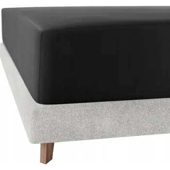 Prostěradlo Saténové Prostěradlo 90x200 PAN MATRACE černé s gumičkou 100% bavlna