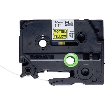 Počítačové příslušenství BROTHER praporky nelaminované FLE6511 / černá-žlutá / 21mm