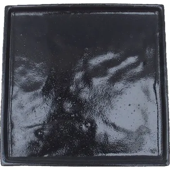 Květináč Bonsai podmiska čtverc L - 14 x 14 x 1 cm - černá