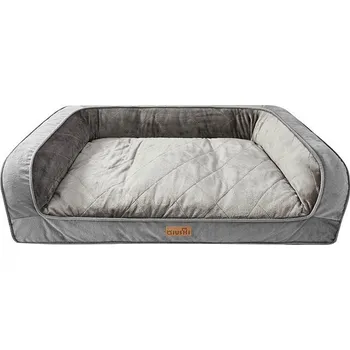 Pelíšek pro psa Qiushi pelíšek sofa delux šedé S 72 × 54 × 20 cm