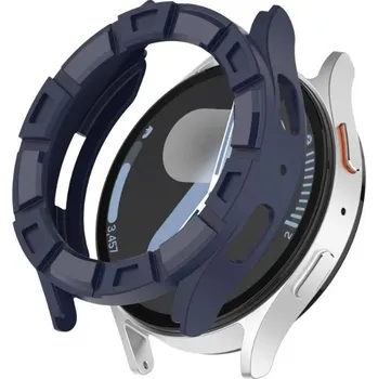 Příslušenství k chytrým hodinkám Silikonový rámeček pro Samsung Galaxy Watch 7, 44 mm - Modrý