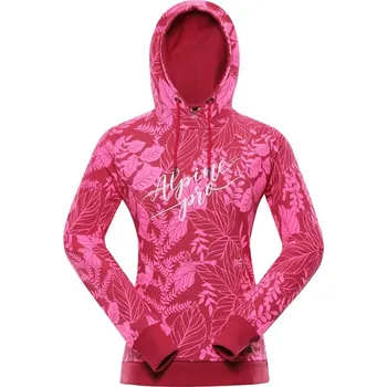 Dámská mikina Mikina dámská ALPINE PRO KYTORA růžová Velikost: M