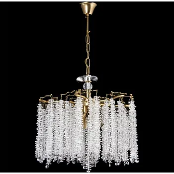 Lustr na řetězu 6xE14/60W/230V pr. 46 cm zlatá