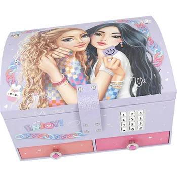 Šperk Top Model – dívčí šperkovnice na číselný kód se zrcátkem a melodií