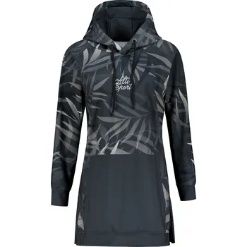 Dámská mikina Dámská funkční prodloužená mikina premium ALTISPORT VOJ/ALW094MI03 ČERNÁ XL