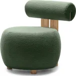 Tmavě zelené designové křeslo HANNA, dub Now or never 37