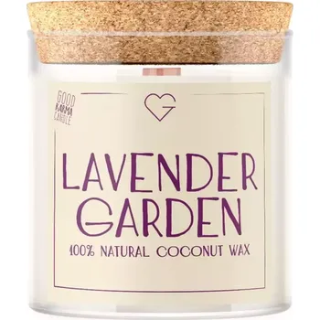 Svíčka Goodie Svíčka s dřevěným praskajícím knotem - Lavender Garden 280 g