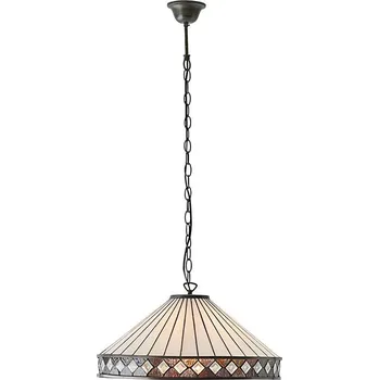 Endon 64147 - Lustr na řetězu Tiffany FARGO 1xE27/60W/230V pr. 50 cm