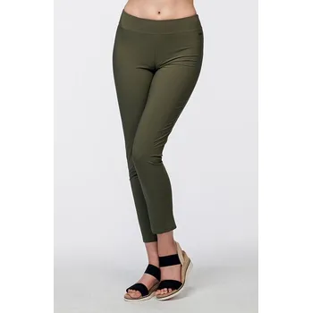 Dámské kalhoty Funkční úzké khaki dámské kalhoty nad kotníky 313 sil délka normální velikost 3XL